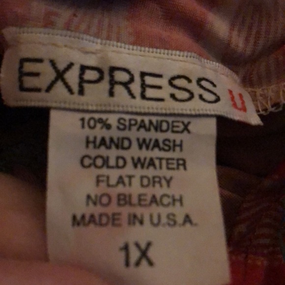 Express U Stretch Glitter Tunic Top plus size 1X - Picture 6 of 7